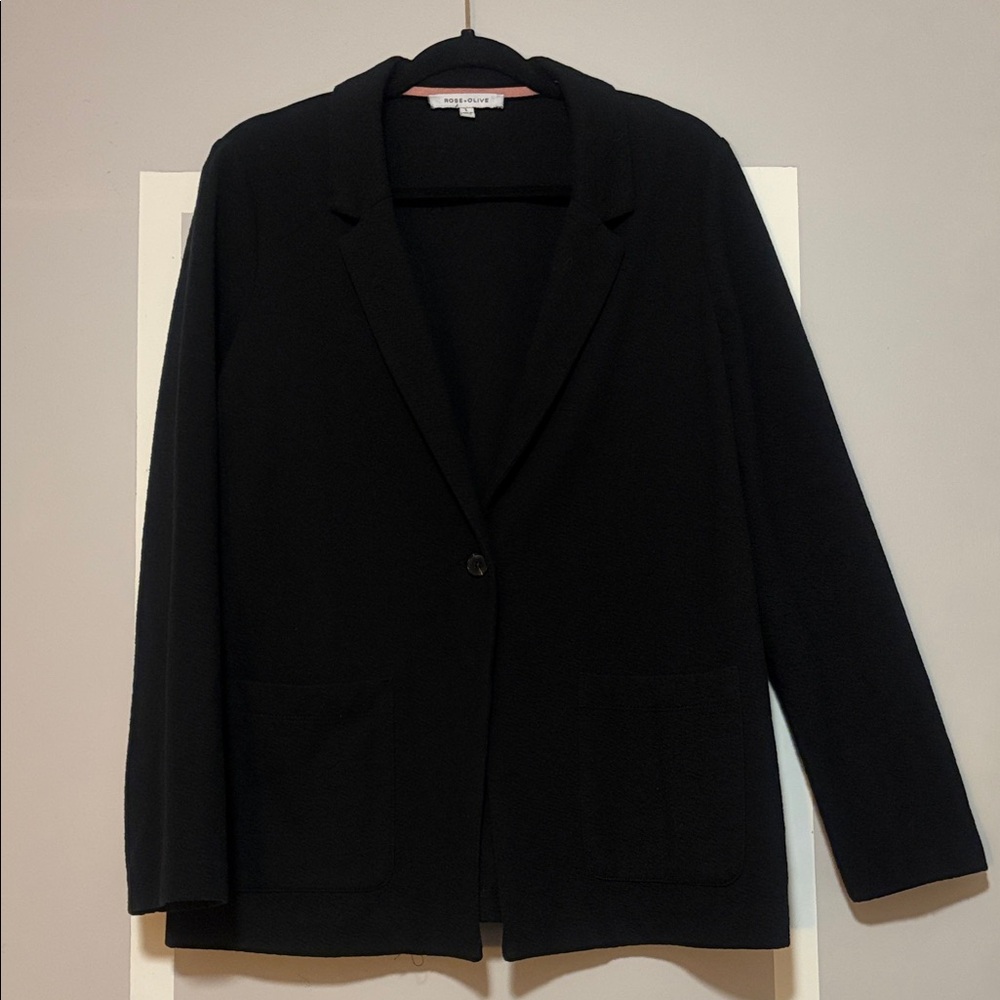 Rose & Olive Classic Black Blazer